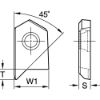 Picture of 90 DEGREE BF DRILL INSERT TIALN