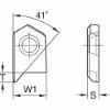 Picture of 82 DEGREE BF DRILL INSERT TIALN