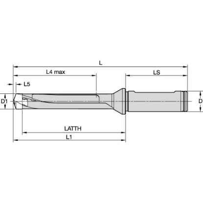 Picture of KTFS DRILLBODY ISO SCF 5xD 8.00MM F