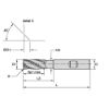 Picture of END MILL ROUGHER LONG B D=12 Z4 30D NECK HIGH PERFORMANCE SC END MILL