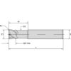 Picture of CERAMIC D=10MM AP=7,5MM Z4 R=1,25 NECK CERAMIC END MILL