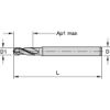 Picture of END MILL BN A D=2.5 Z=2 30 HIGH PERFORMANCE SC END MILL