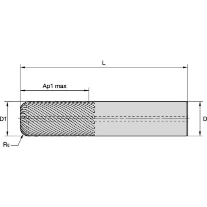 Picture of END MILL RSM II FIN 11F 16X16X32X92 R2,5 RSM II