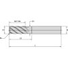 Picture of CARBIDE ENDMILL UDDEW 8MMX19MM R=1 HIGH PERFORMANCE SC END MILL