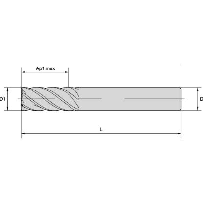 Picture of END MILL Harvi III D16MM AP32MM Z6 HARVI III