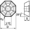 Picture of KSOM MINI INSERT OFPT-ENGB R=0.8