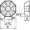 Picture of KSOM MINI INSERT OFKT-ENLB R=0.8