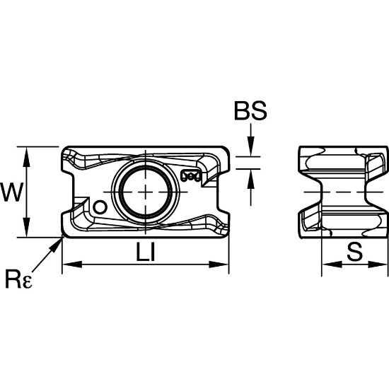 Picture of MILL 4-11 R0.8 INSERT EGE GEOMETRY