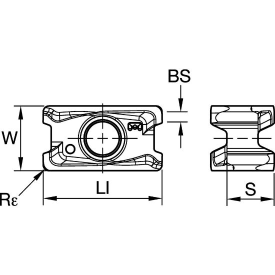 Picture of MILL 4-11 R0.8 INSERT ALUMINUM GEOMETRY