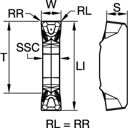 Picture of KNS INSERT DOUBLE ENDED SEAT SIZE 1.2MM