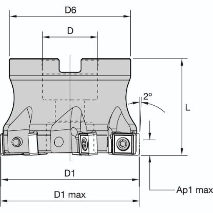 Picture of KSSM 8+ SHELL MILL D=3" Z=9