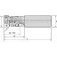 Picture of MILL 1-10 HELICAL END MILL D=.75 Z=2 | INDEXABLE END MILL