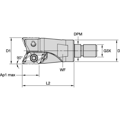 Picture of MILLING TOOLHOLDER | PROFILING & POCKETING MILL-AL