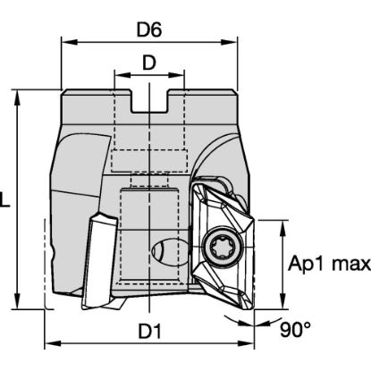 Picture of MILLING TOOLHOLDER- AEROSTELL | PROFILING & POCKETING MILL-AL