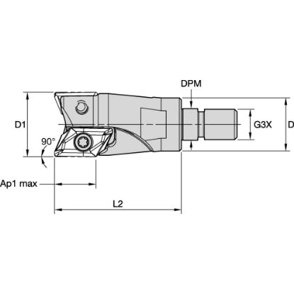 Picture of MILLING TOOLHOLDER | PROFILING & POCKETING MILL-AL